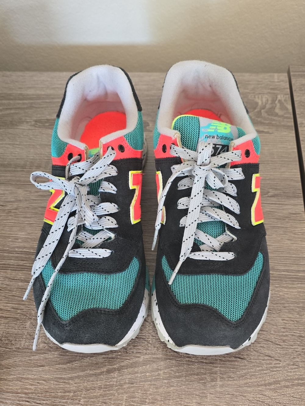 New Balance 574 '90s Outdoors (Black Neon Orange) '90s Outdoors Women's Sneakers